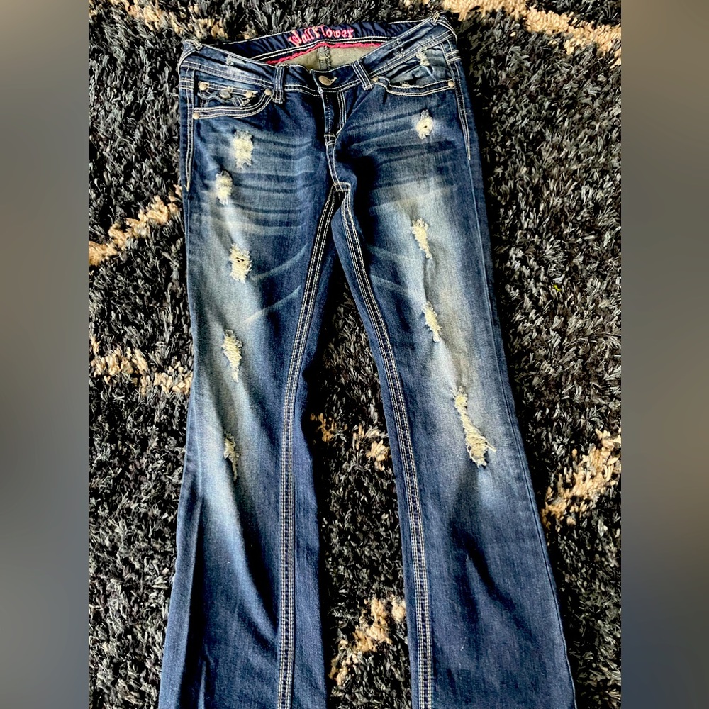 Wildflower Distressed Jeans Size 9R